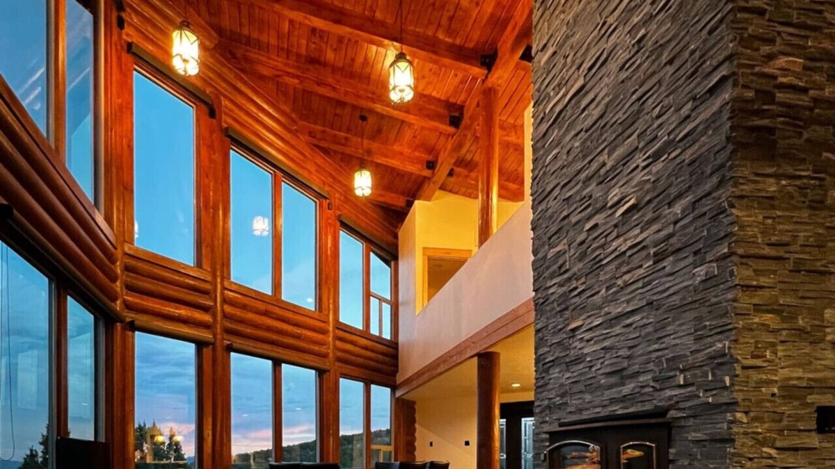 Cedar City Cabin | Luxury Cabin on 40 Private Acres - Wraparound Deck