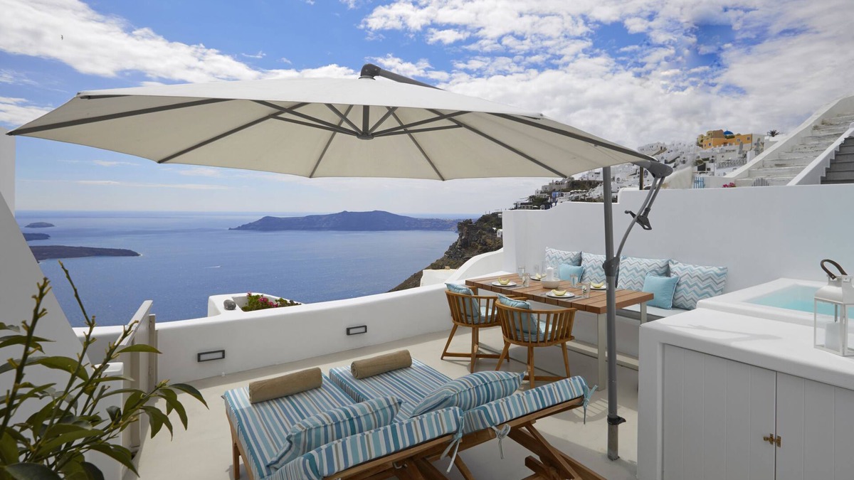 Imerovigli House | Luxury Cave Suite, Caldera View, Outdoor heated Jacuzzi