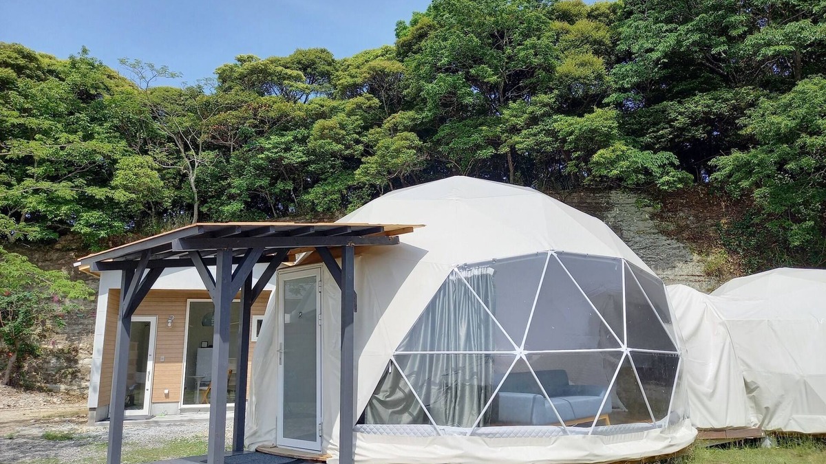 Isumi RV Rental | Luxury Dome Couple Plan Private shower toilet /Isumi City Chiba