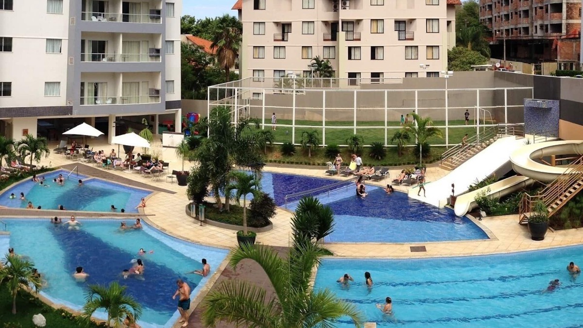 Pousada do Rio Quente Apartment | Luxury Flat with 5 star style water complex near HOT PARK