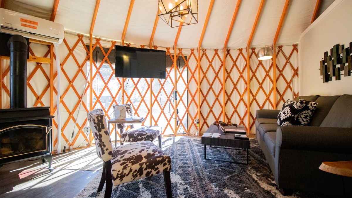 Escalante Resort | Luxury Glamping Yurt Resort Between National Parks with desert mountain views, close to hiking trails, slot canyons, off-roading and more!