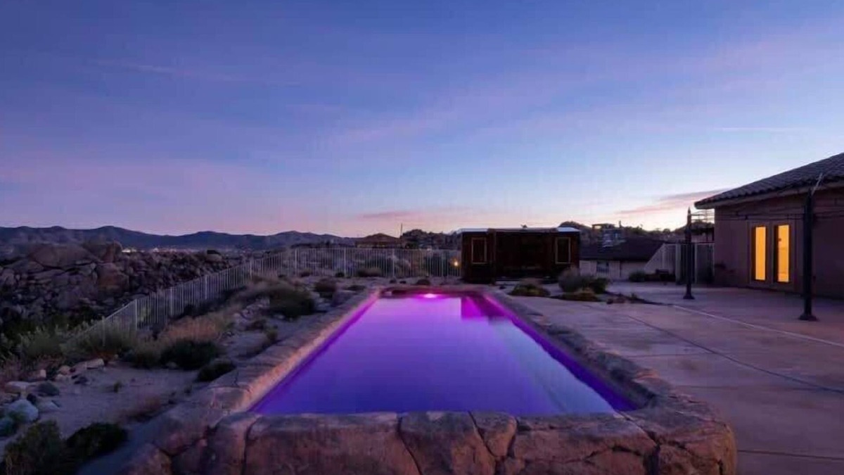 Yucca Valley House | Luxury Hilltop 3BR JT Home w/Pool and Pool Table