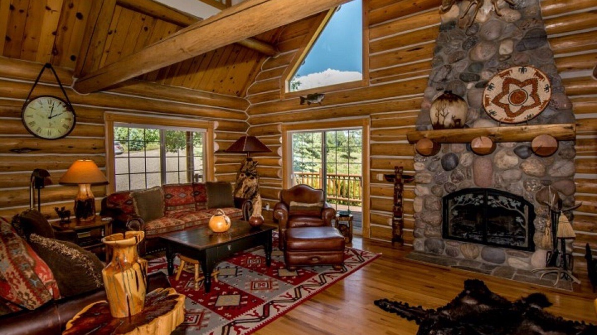 Pagosa Springs Cabin | Luxury Log Home with Hot Tub on 7+ Acres Featured In Log Home Digest. Sleeps 10
