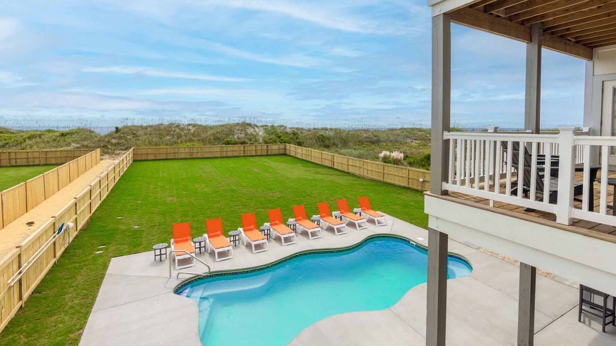 Hatteras House | Luxury Oceanfront Dog Friendly Home w/Pool, Hot Tub, Elevator, and Much More!