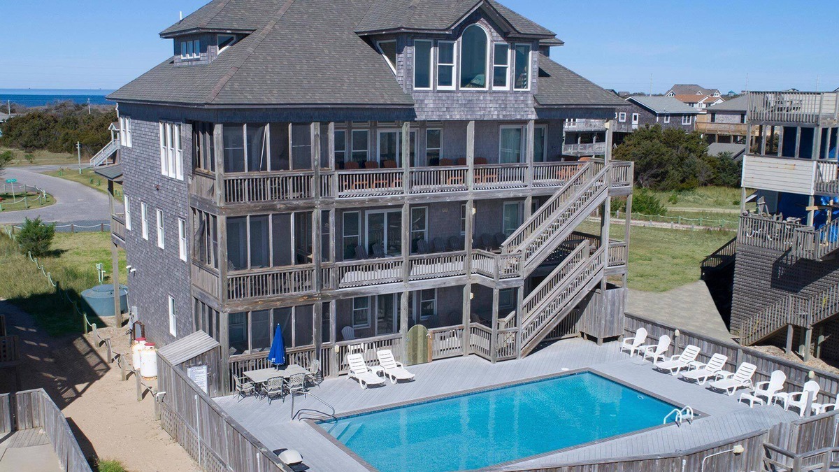 Frisco House | Luxury Oceanfront Home in Frisco w/Private Pool, Hot Tub, Elevator, and More!