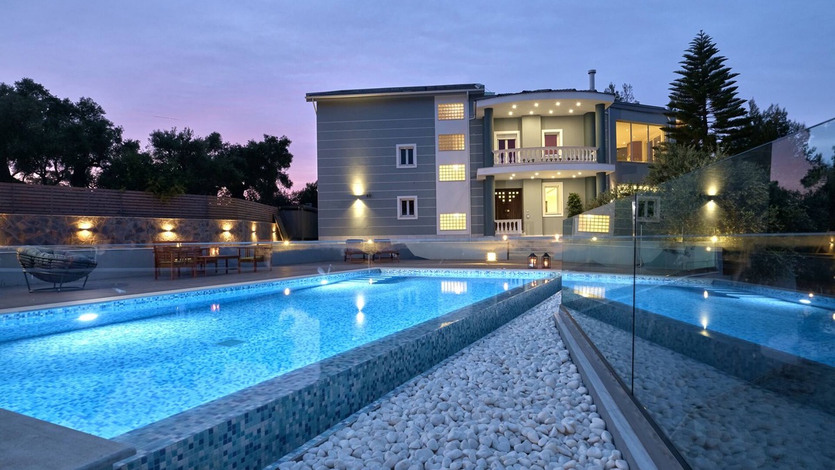 Akrotiri Villa | Luxury sea view Mont Bleu Villa with private pool, in Zakynthos.