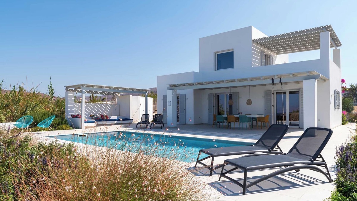 Kastraki Villa | Luxury Villa Aura with spacious terrace, pool and sundecks on Naxos