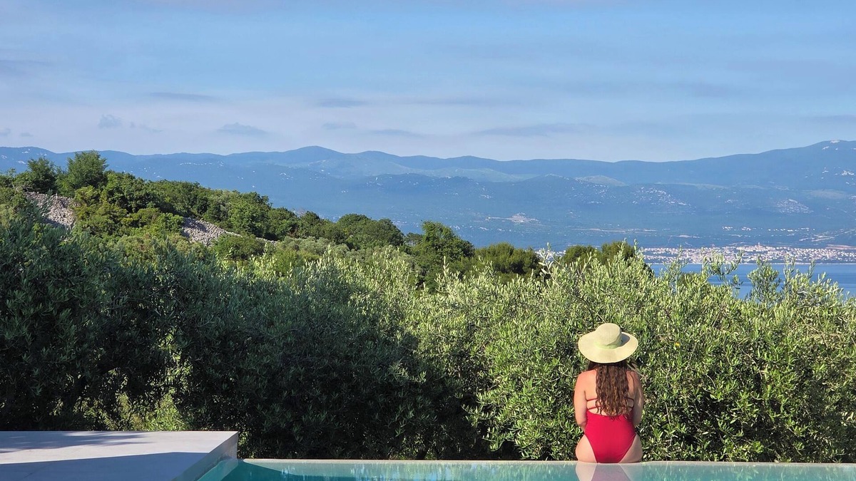 Vrbnik Villa | Luxury Villa Moana by the Sea with Pool and Olive Grove
