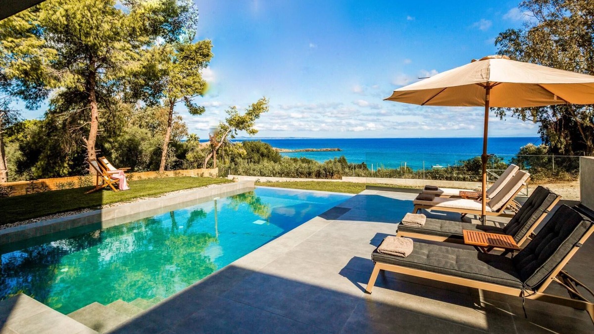 Vasilikos Villa | Luxury Villa Mon I Vassilikos, panoramic seaview
