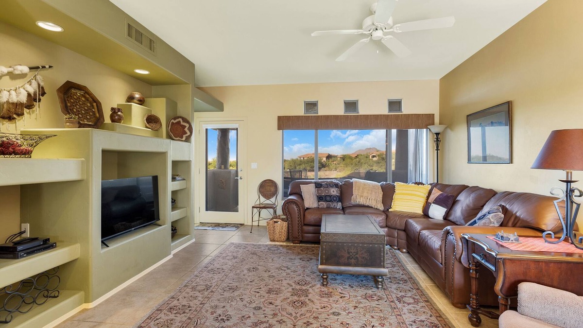 Rancho Vistoso Condo | Luxury Vistoso Resort Casita overlooking Nature Preserve-VIEWS! Heated pool, spa