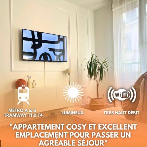 Charpennes - Charmettes Apartment | Lyon Suite Cosy - Appartement T2 - Proche Parc Tête d'Or