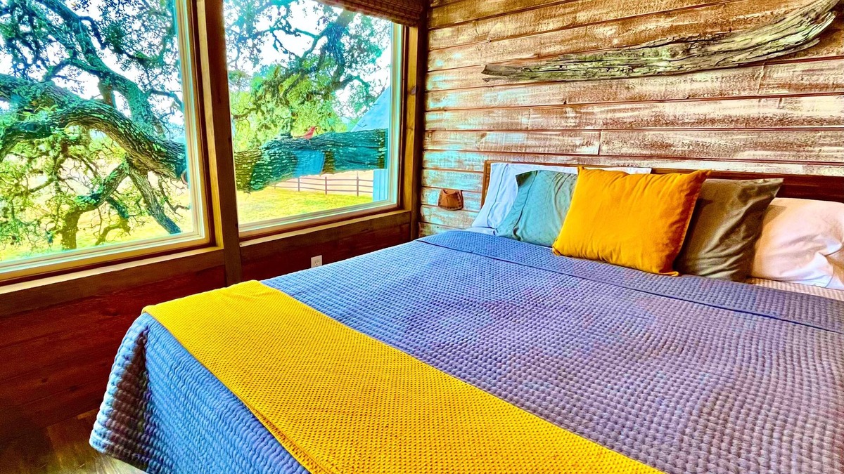 Dripping Springs Cabin | MACK: a Gorgeous Treehouse Studio for 4, overlooking the Texas Hill Country