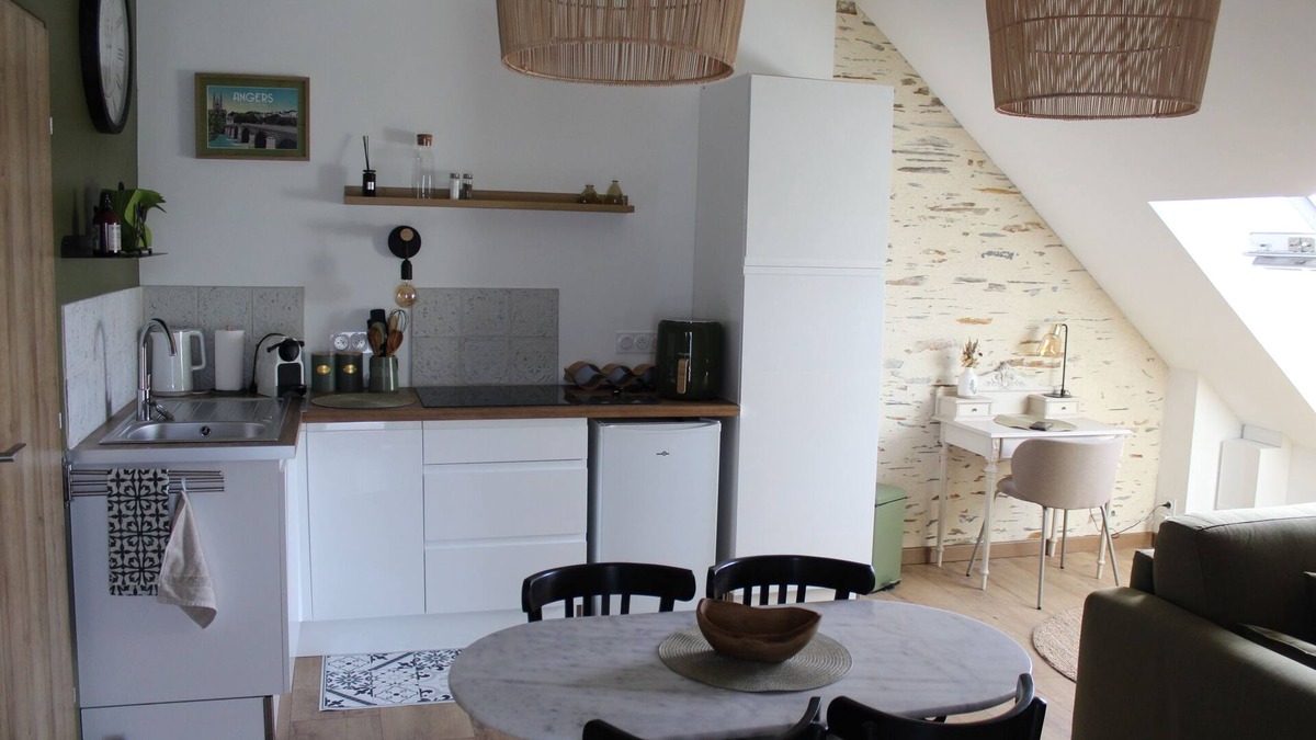 La Poueze Apartment | Magnificent, cosy suite in the heart of Anjou, tastefully renovated throughout.