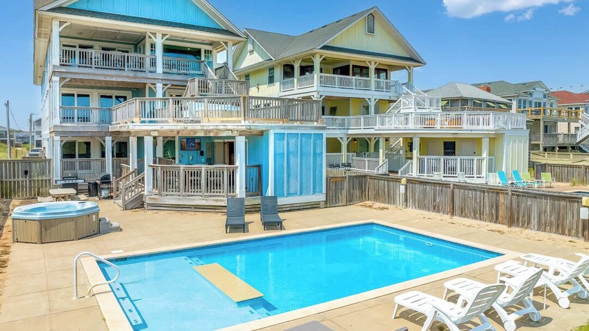 Kill Devil Hills House | Magnolia Cay | Oceanfront | Private Pool, Hot Tub, and Dog Friendly