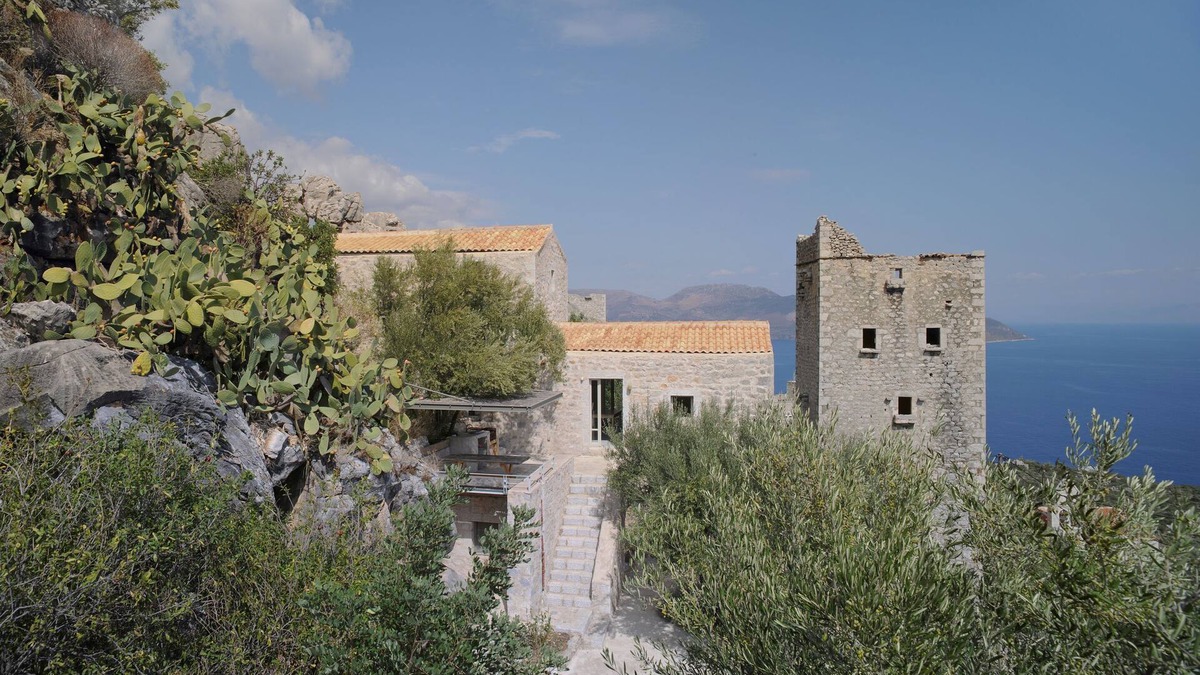 East Mani House | Maina, a traditional hillside house with full sea view in Mani, Peloponnese.