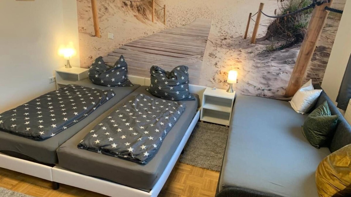 Mainaschaff Apartment | Mainpark apartment 4 rooms in a quiet apartment near Aschaffenburg for 10 people