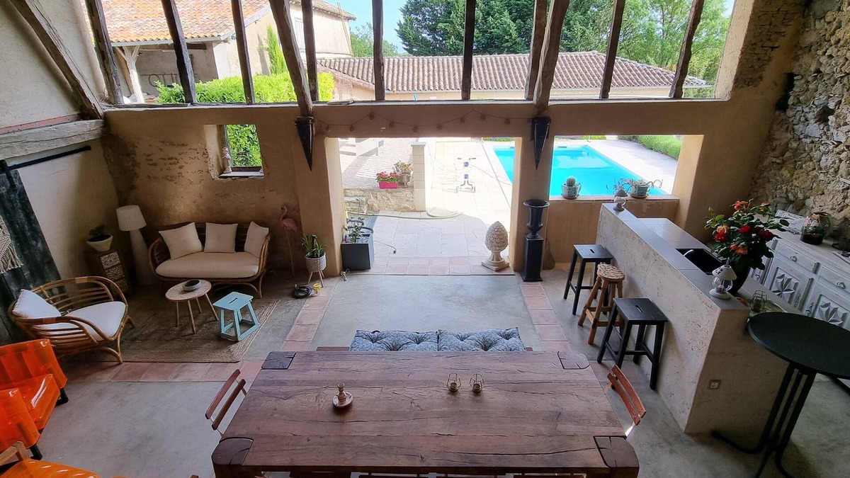 Puymaurin House | Maison Avec Grange & Piscine vue Pyrénées