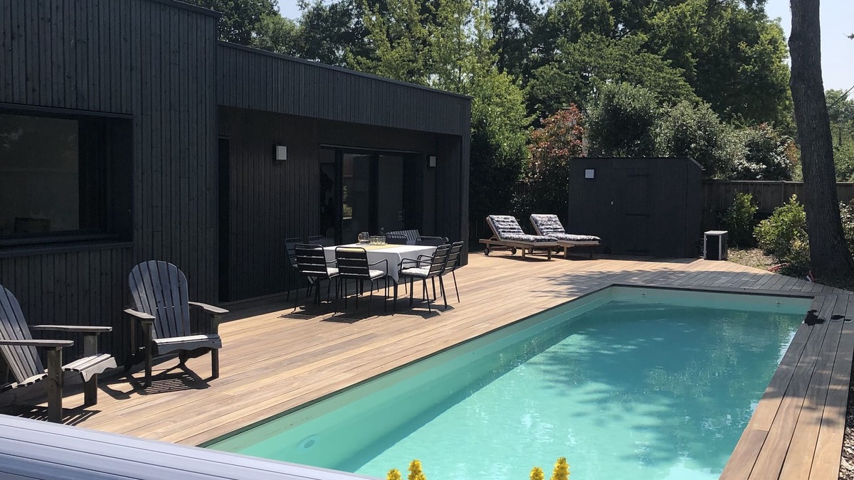 Le Hezo House | Maison Contemporaine Avec Piscine, Terrasse, Confort, Calme, Jardin. Golfe Océan
