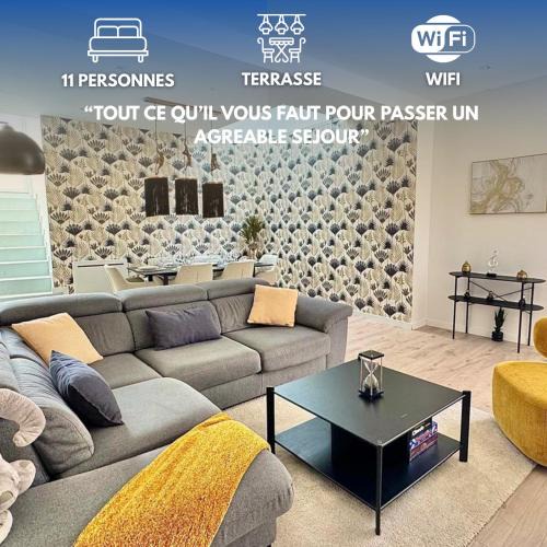 Saint-Honore - Jeanne d'Arc House | Maison design 11 pers -Terrasse -Netflix -Confort