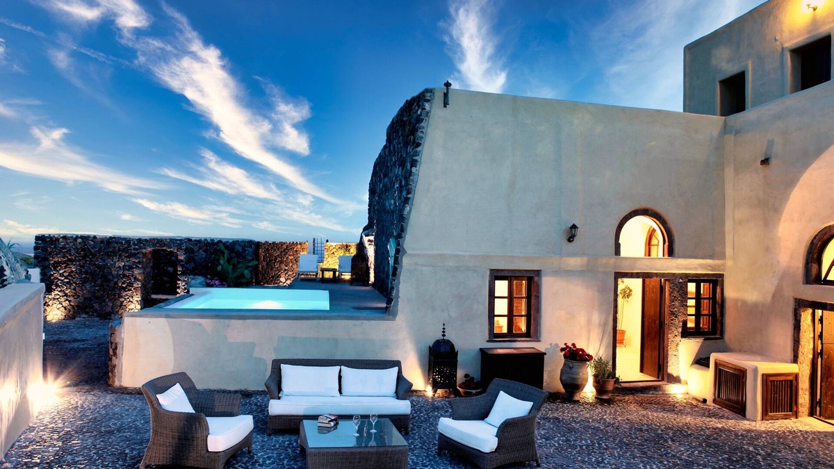 Megalochori Villa | Mansion Kyani- Spectacular Santorini villa- Car included- Private & Spacious