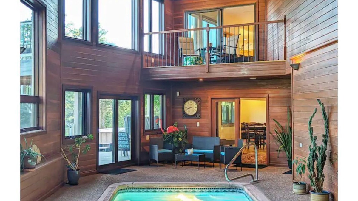 Colorado Springs House | Mansion on 8 Acres w/indoor pool, outdoor hot tub, fire pit, Frisbee golf,