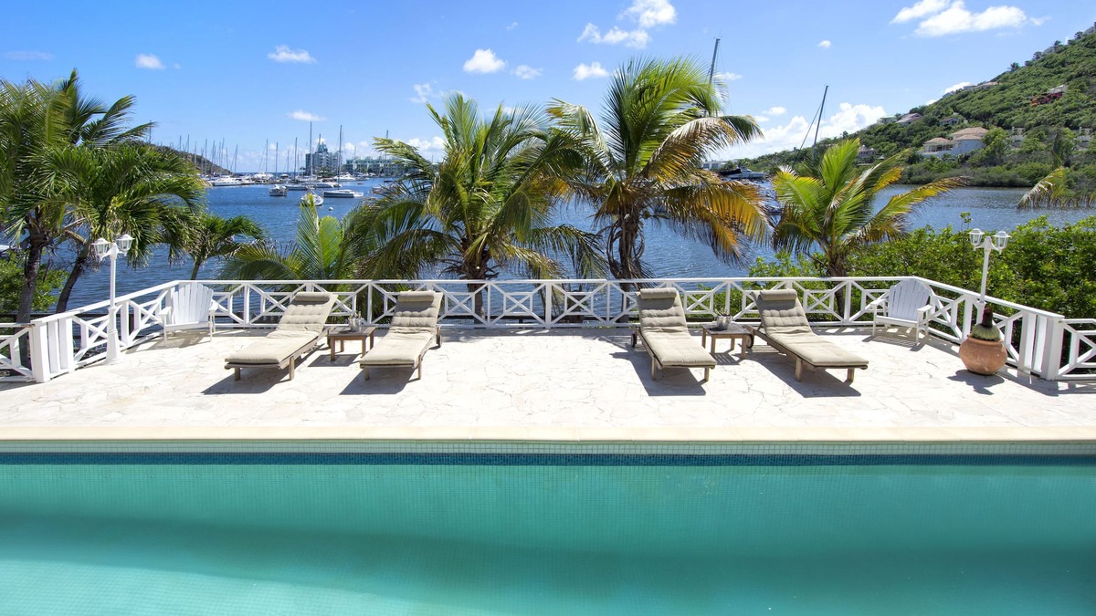Oyster Pond Villa | Marinafront private villa with 40-foot pool and sundeck | Island Properties