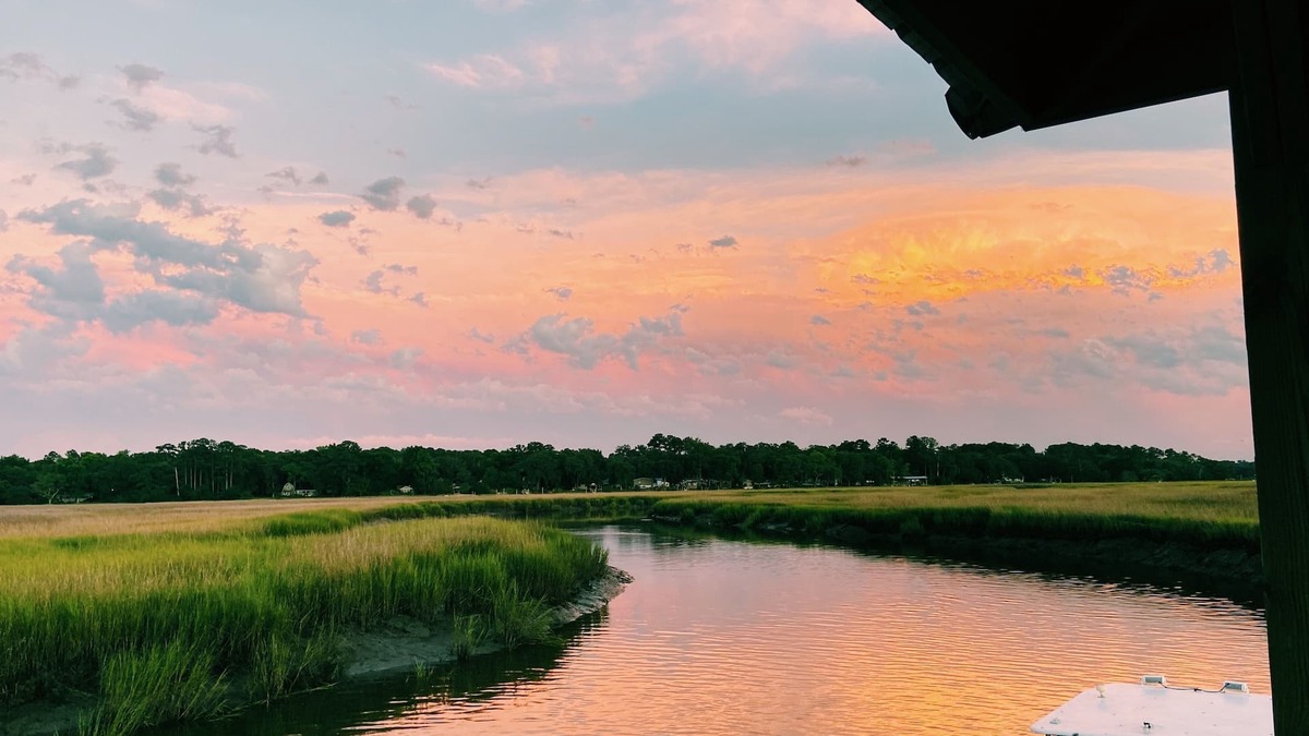 Townsend House | Marsh Front Home with Deep Water Dock on White Chimney River-Shellman Bluff.