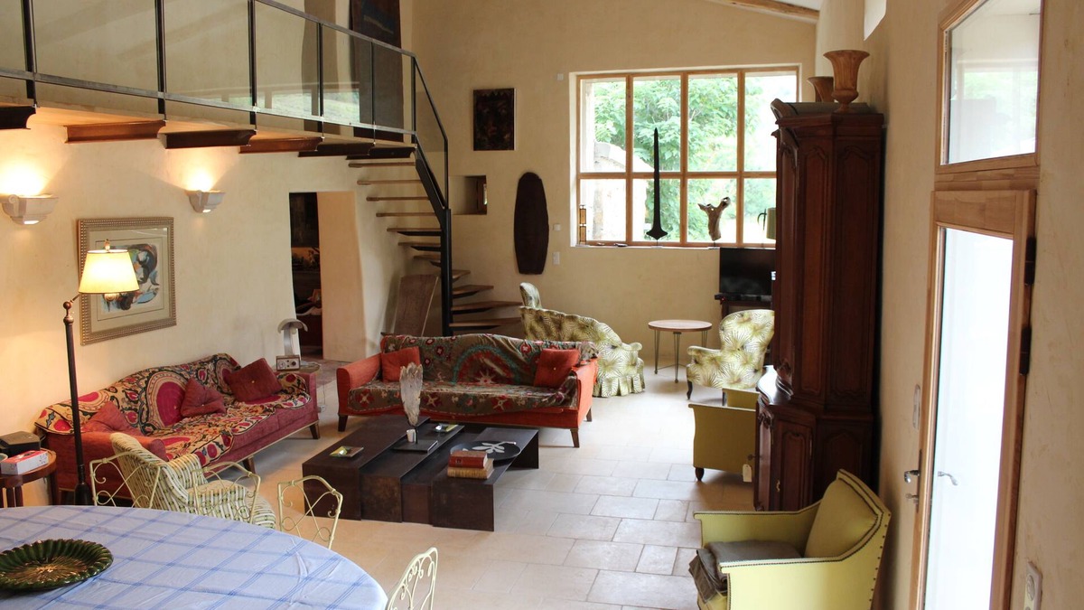 Monieux House | Mas provençal Loft style, Mont Ventoux, spacious, comfortable, swimming pool, 8 pers.