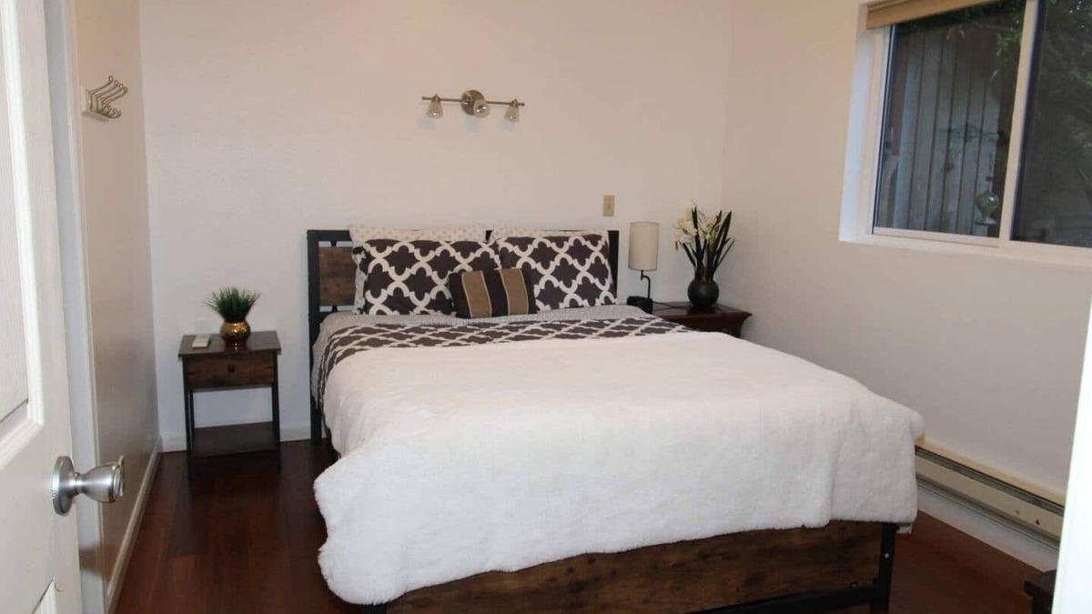 Pinehurst House | Master Suite with Private Patio, Fruitful Garden