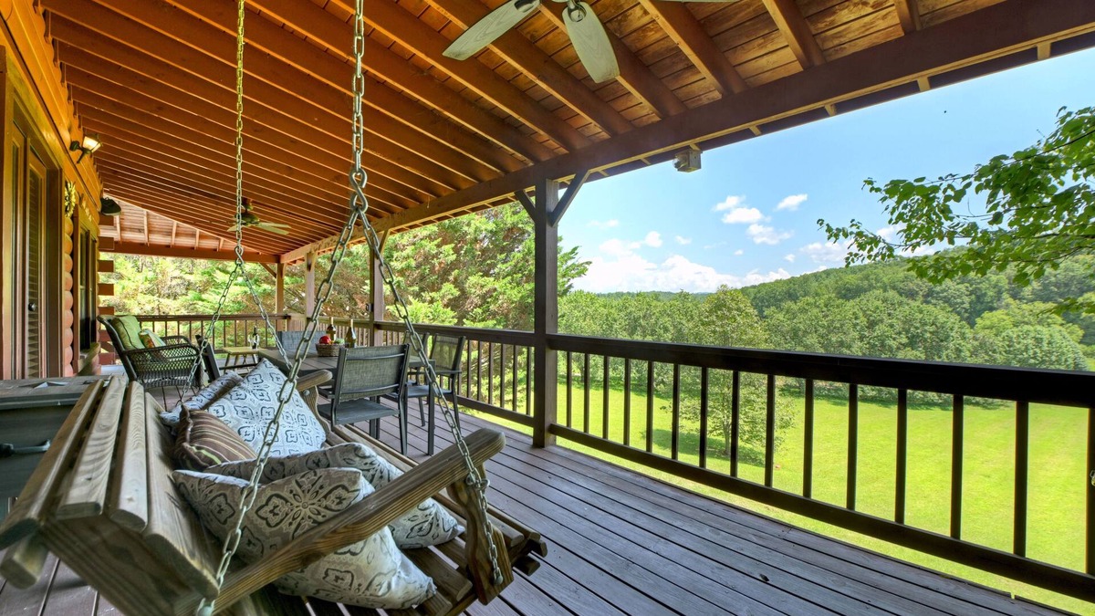 Morganton Cabin | Meadow Creek - Pet-friendly retreat with rambling creek, hot tub, fire-pit, WiFi, and sprawling manicured meadow land for serene relaxation