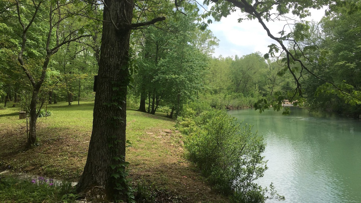 Smithville Cabin | Merging Waters - Native Stone, couples cabin in the Ouachita Mtns.