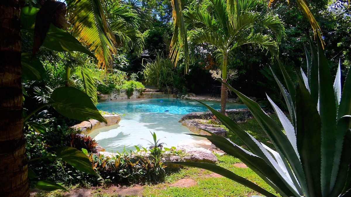 Xcaret Apartment | Mexican Hacienda - Hidden Gem in Jungle w/Waterfall Pool & 5 min. Xcaret Park