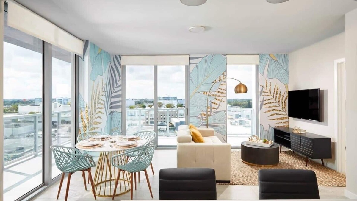 Northeast Miami Condo | Miami Tropical Oasis - 1 Bdrm Perfect Miami Views