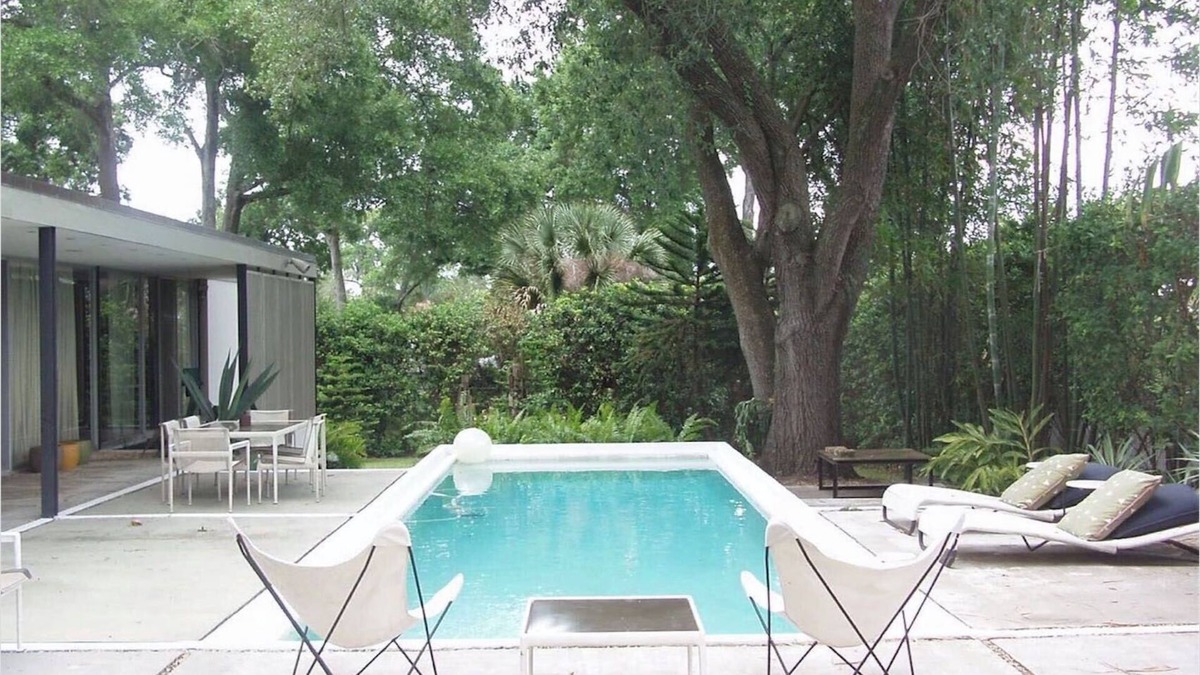 Lakeland House | mid century modern authors architectural pool home now with pool heat!