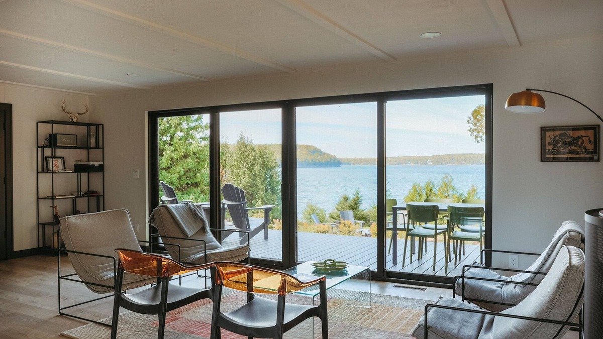 Gills Rock House | Mid Century Modern Lake House with Private Beach