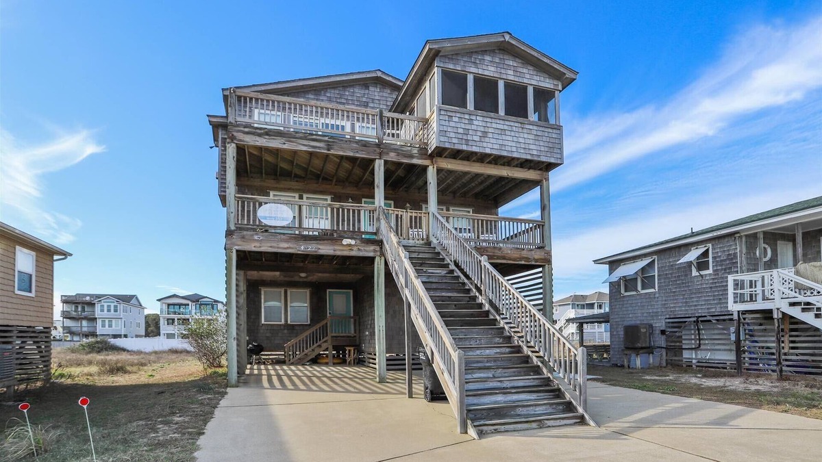 Sea Retreat House | Miller Cottage - Semi OF Home in Kitty Hawk with Hot Tub