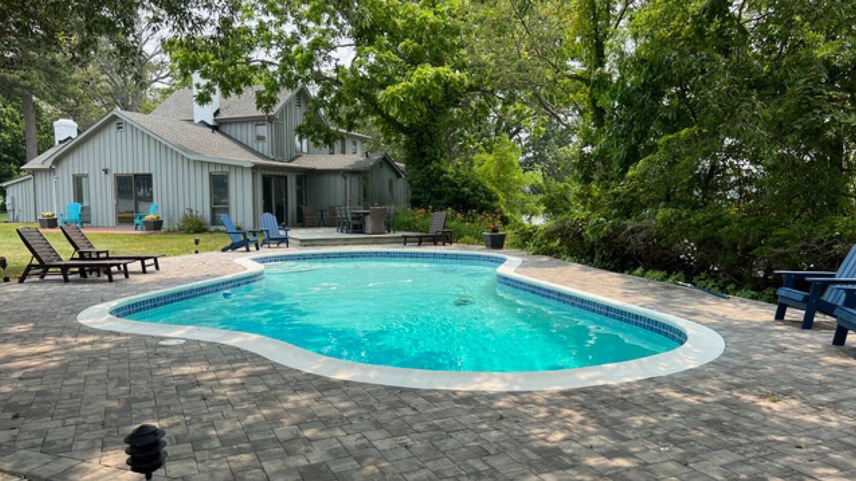 Easton House | Minutes from Downtown Easton and St. Michaels | Pool | Private Dock