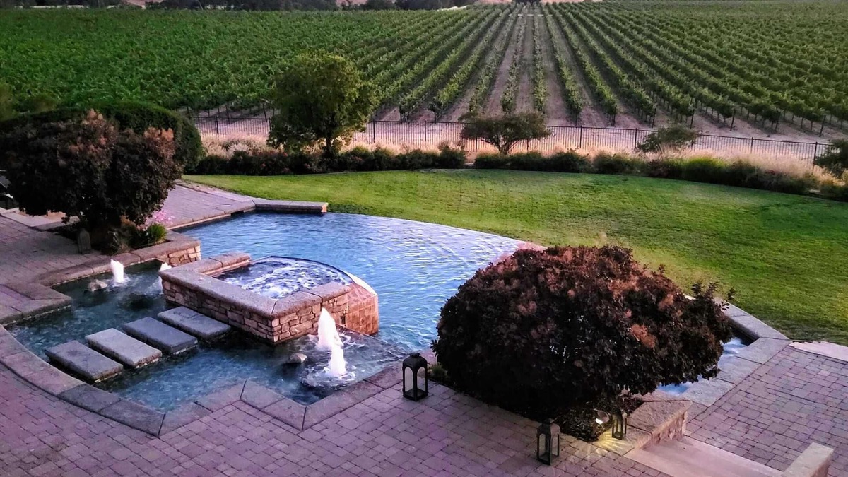 Paso Robles House | Mira Vista Vineyard Estate - Pool and Spa