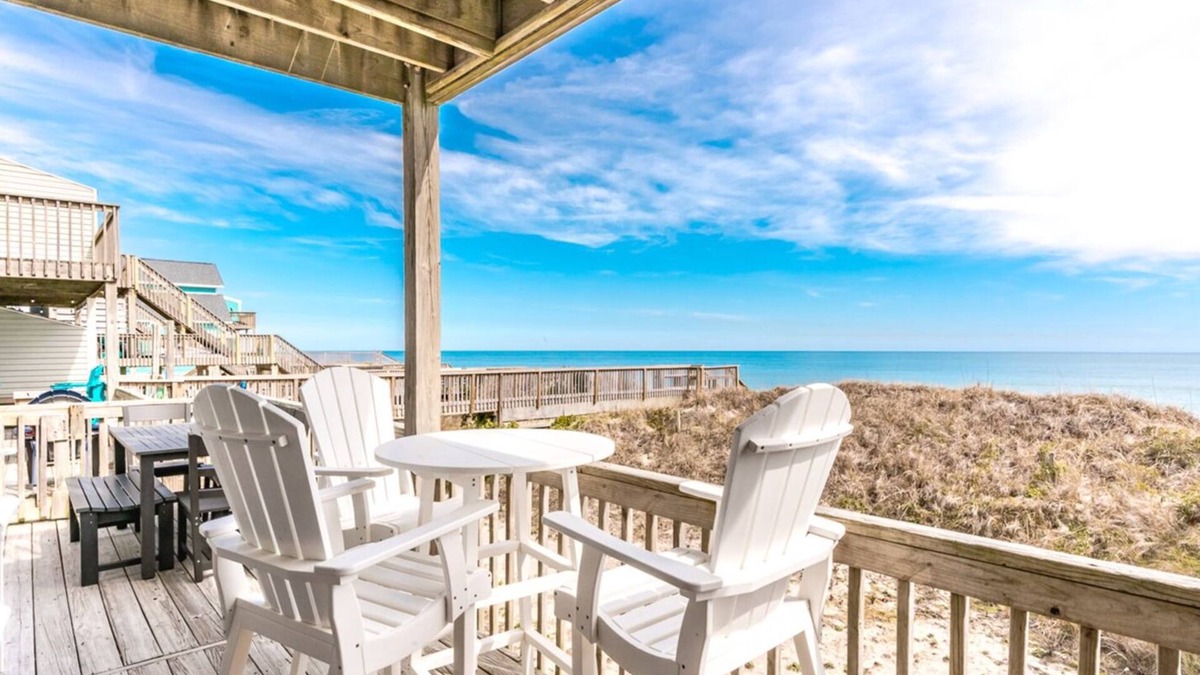 North Topsail Beach Condo | Misty Morning North - 4BR Oceanfront Home; Dog Friendly!