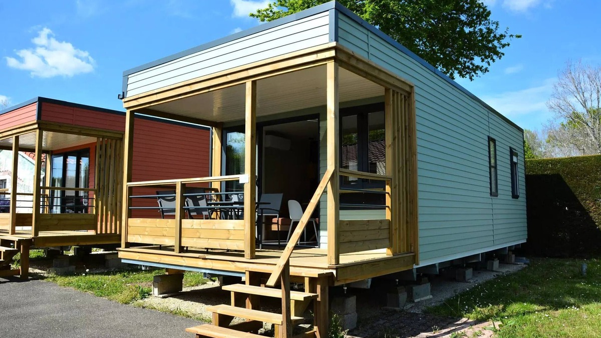 Sadirac House | Mobil-Home Living 3 Rooms 4 People Air-conditioned + TV