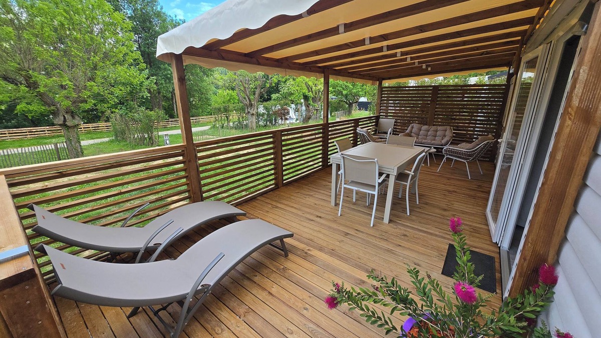 Saint-Lager-Bressac House | Mobile-home Camping L'ardecho [Magnolia]