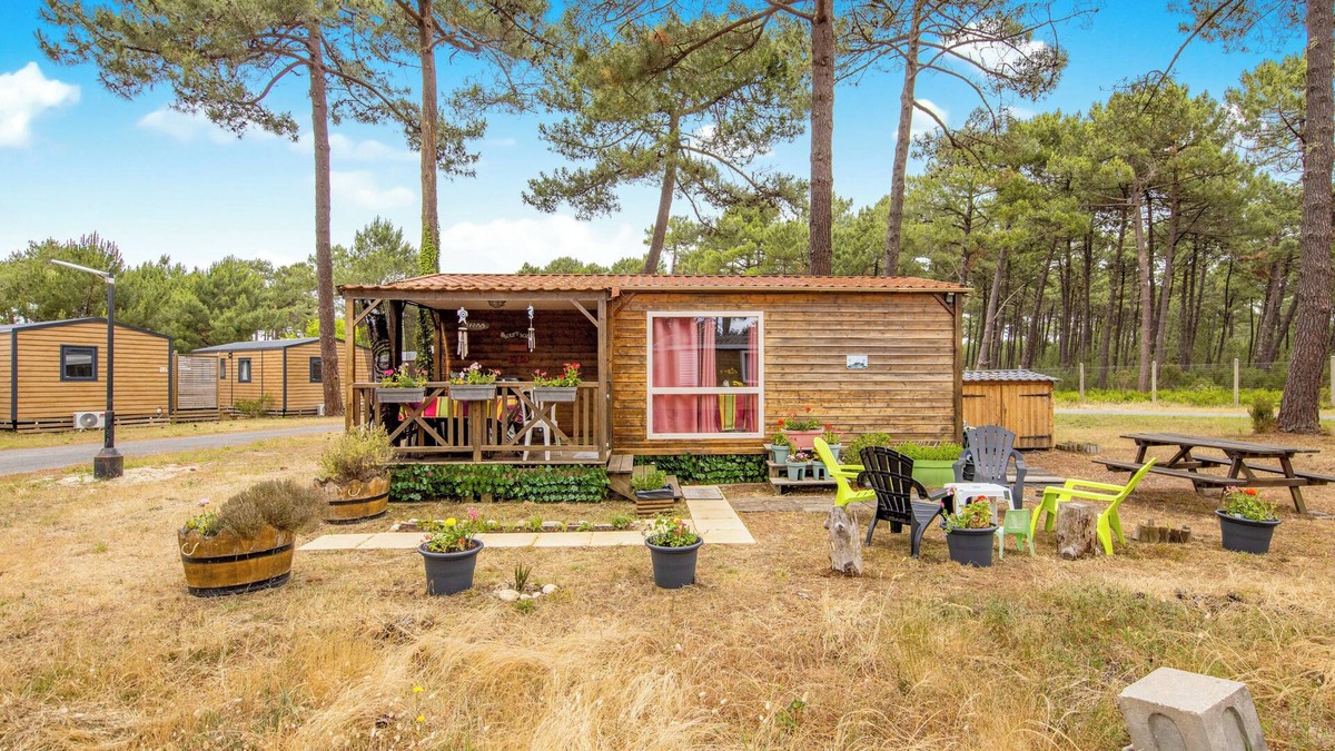Vendays-Montalivet House | Mobile Home Montalys – 5 guests – Private terrace & garden – 5★ campsite, 200 m from the beach
