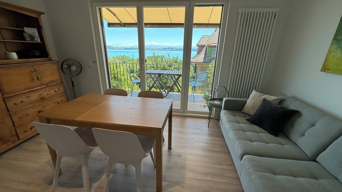 Neuchatel Apartment | Modern 2 bedroom flat in town with lake views