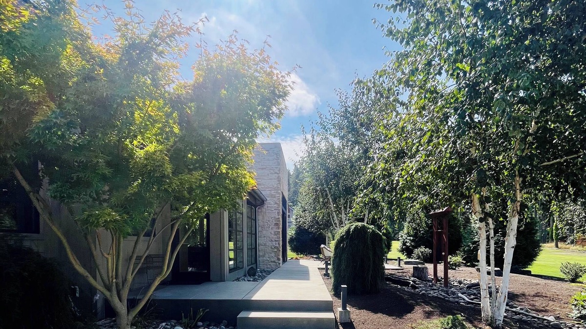 Gig Harbor House | Modern 2-bedroom with views on acreage w/sport court/pickle-ball on Fox Island