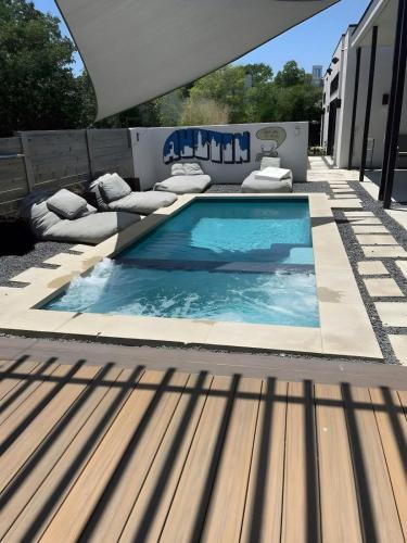 Central East Austin House | Modern 2-Home Private Oasis w Pool Hot Tub in DT