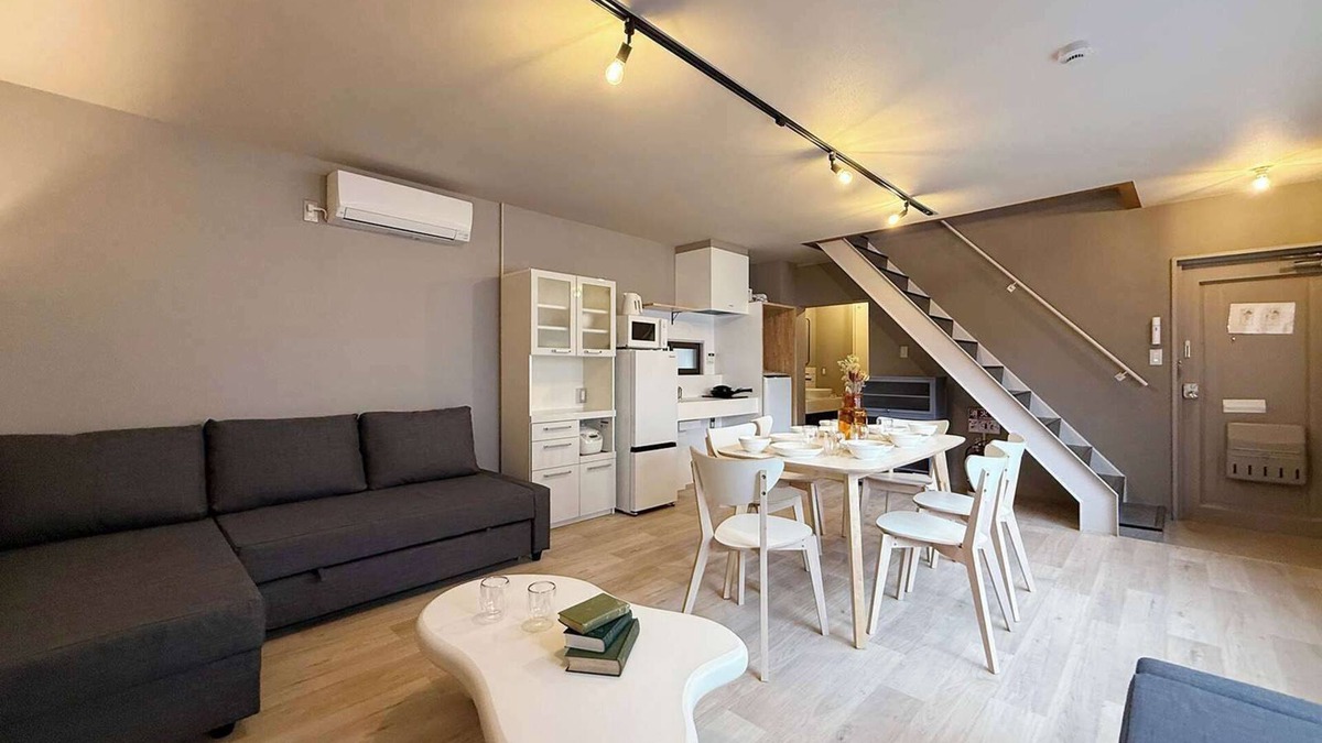 Hiroshima City Centre Apartment | Modern 2-Story Apt Near Peace Park Sleeps 10