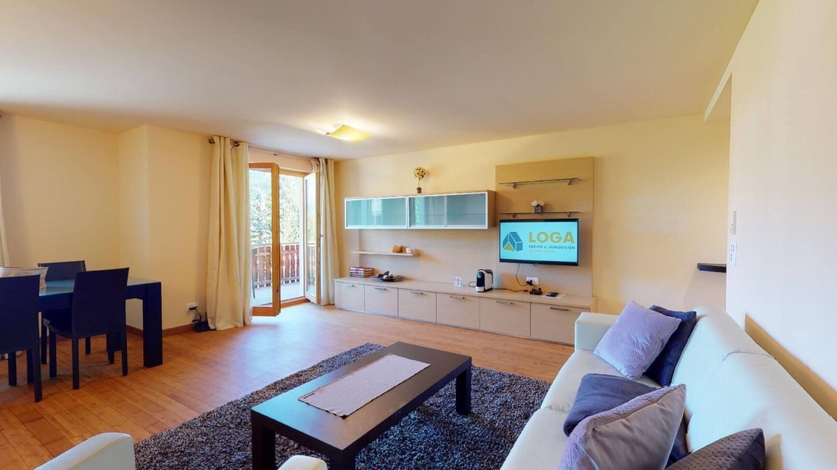 Madulain Apartment | Modern 3½ room flat on the ground floor, approx.