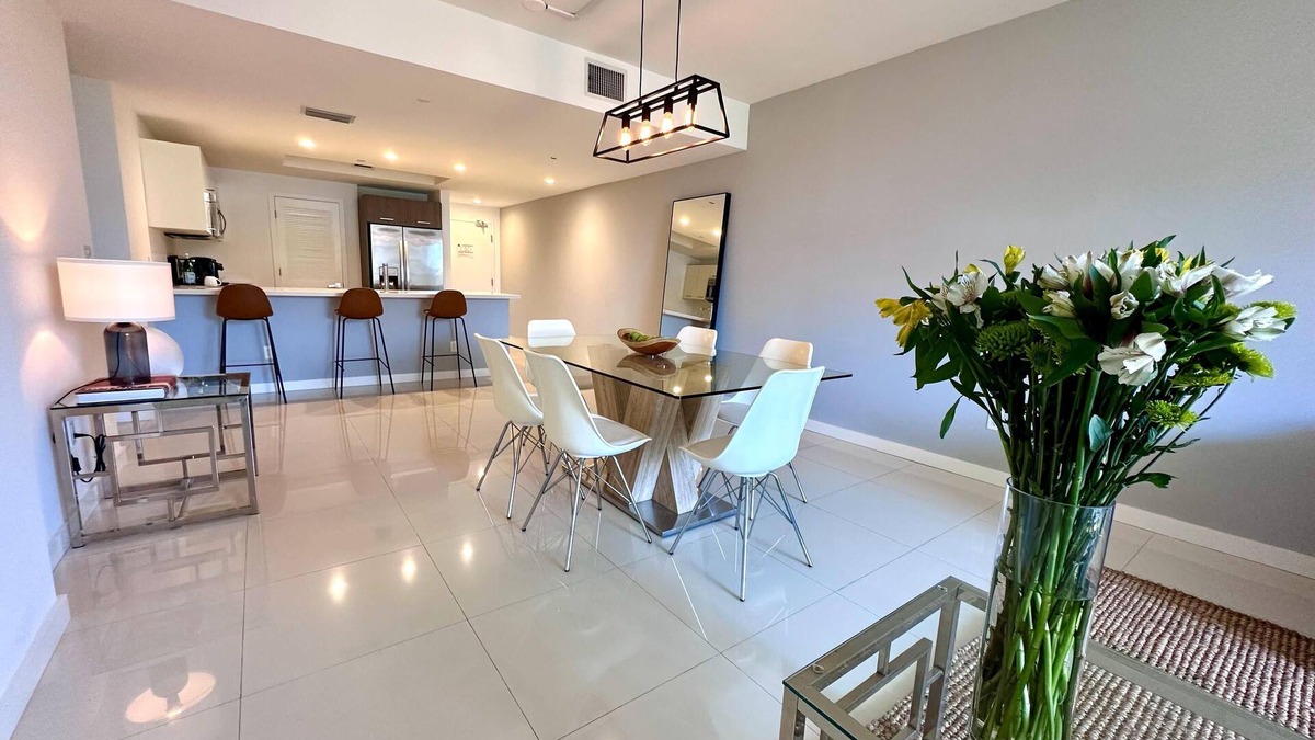 Bay Harbor Islands Apartment | Modern and Comfortable 2BD Urban Apt | Kitchen, Balcony and Daily Housekeeping