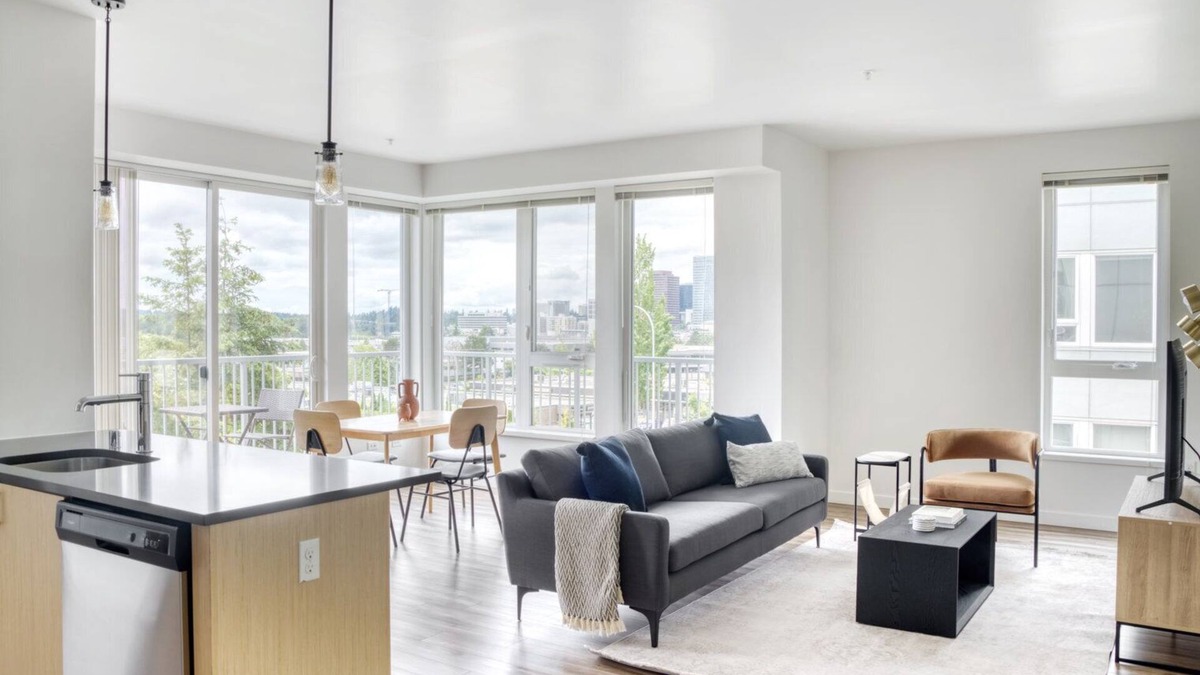 Wilburton Apartment | Modern Bellevue 2BR w/Gym & W/D, near Spring District, by Blueground