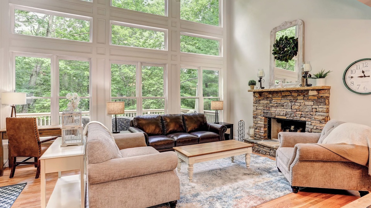 Big Canoe Cabin | Modern Cabin in Big Canoe. Waterfalls, View, GameRoom, Dog friendly
